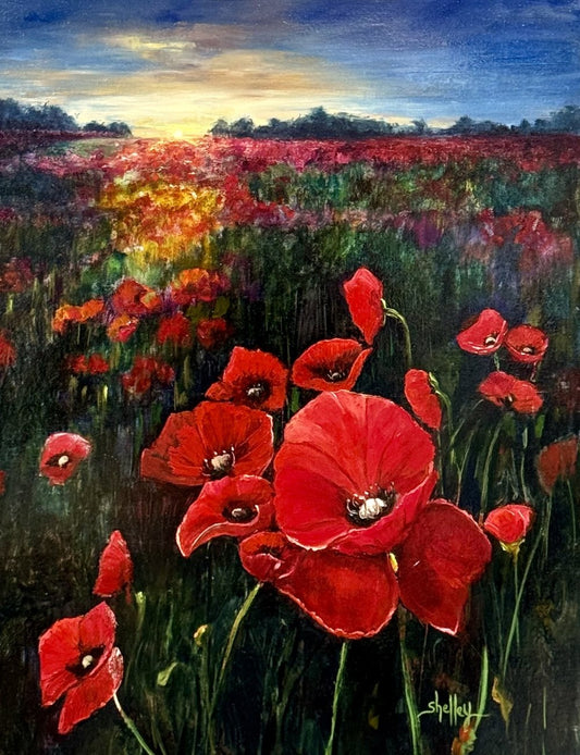 RADIENT POPPIES LIMITED EDITION 12x15 Giclee Print PRE-RELEASE SALE!! save 33%